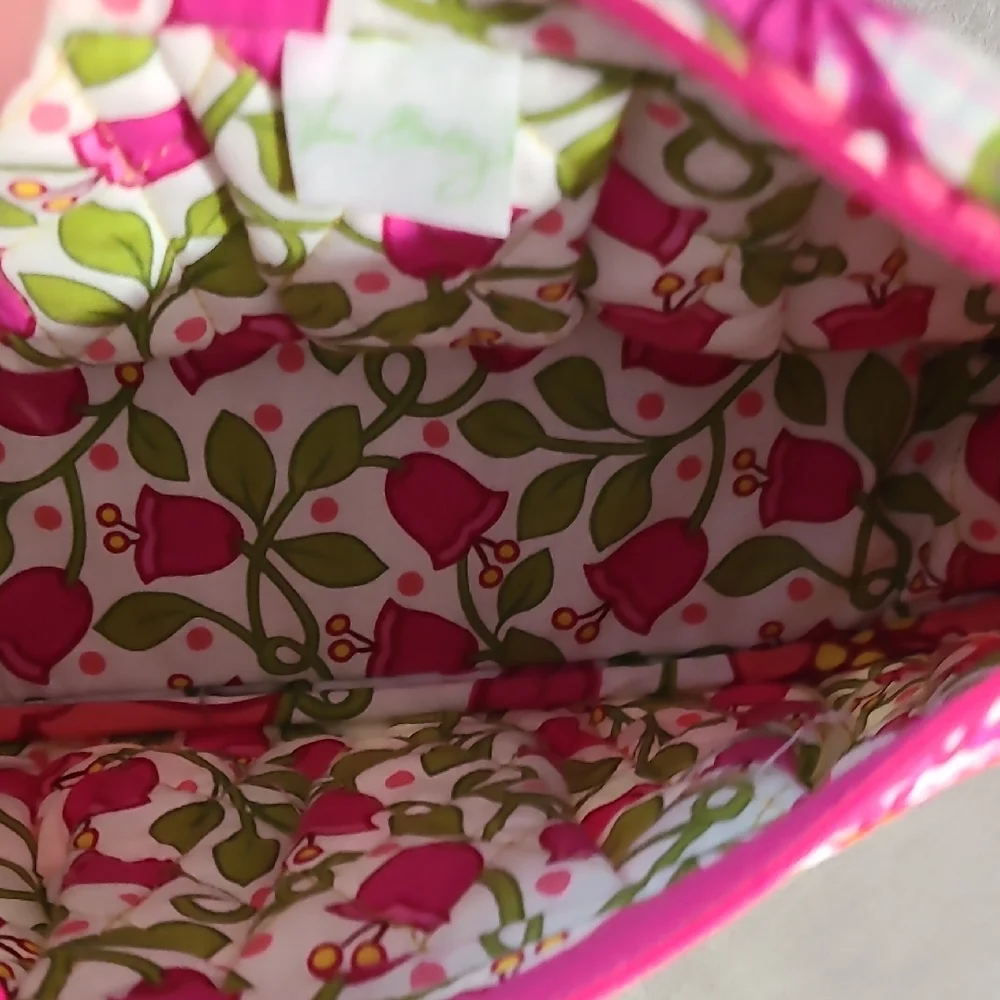 Vera Bradley Pink and Orange Floral Crossbody Bag - Picture 10 of 15